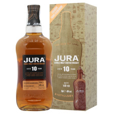 Ром Isle Of Jura 10років 40% 0,7л + дорожня фляга mini slide 1