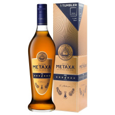Бренди Metaxa 7лет 40% 0,7л + стакан mini slide 1