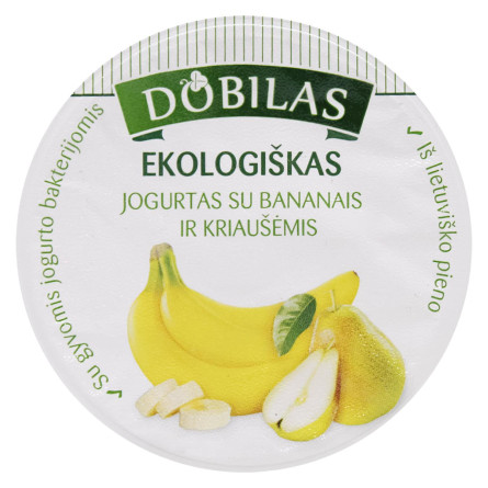 Йогурт Dobilas с бананом и грушами органический 3,1% 125г slide 2