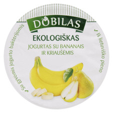 Йогурт Dobilas с бананом и грушами органический 3,1% 125г mini slide 2