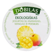 Йогурт Dobilas з ананасом, персиком і манго органічний 3,1% 125г mini slide 2
