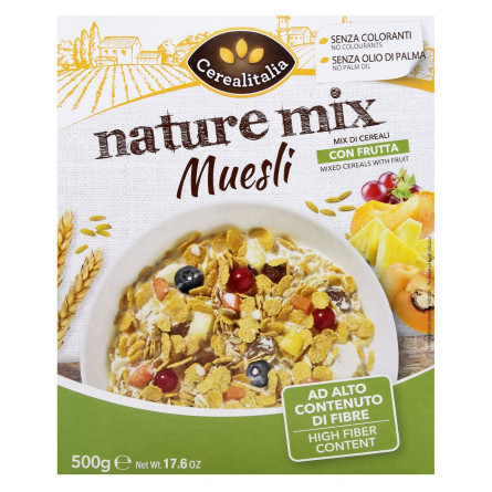 Мюсли Cerealitalia Микс с сухофруктами 500г slide 2