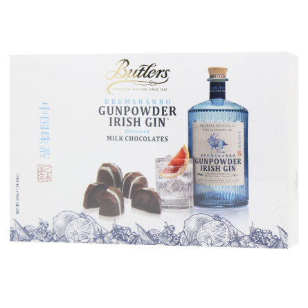Трюфели Butlers Drumshanbo Gunpowder Irish Gin с молочным шоколадом 125г slide 1