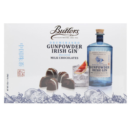 Трюфелі Butlers Drumshanbo Gunpowder Irish Gin з молочним шоколадом 125г slide 3