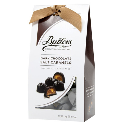 Конфеты Butlers в черном шоколаде с соленой карамелью 170г slide 1