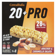 Батончик Cerealitalia 20+Pro зерновий з арахісом та солоною карамеллю 114г mini slide 2
