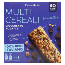Батончики Cerealitalia Day By Day мультизернові з молочним шоколадом, вітамінами і мінералами 126г mini slide 2