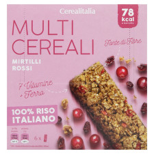 Батончик Cerealitalia Day By Day мультизерновий з червоними ягодами, вітамінами та мінералами 126г mini slide 2