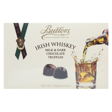 Трюфелі Butlers Irish Whiskey з молочного та чорного шоколаду 125г slide 3
