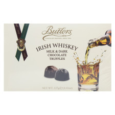 Трюфелі Butlers Irish Whiskey з молочного та чорного шоколаду 125г mini slide 3