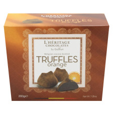 Трюфели L'Heritage Chocolates шоколадные с апельсином 200г mini slide 1
