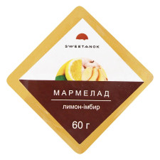 Мармелад Sweetanok Лимон-імбир 60г mini slide 1