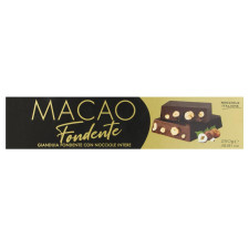 Батончик Cerealitalia Macao Fondente Джандуйя Черный шоколад с фундуком 250г mini slide 1