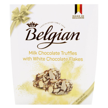 Трюфелі The Belgian з білого шоколаду в пластівцях 145г slide 2