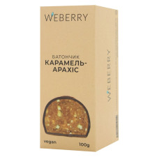 Батончик WeBerry карамельно-арахисовый 100г mini slide 1