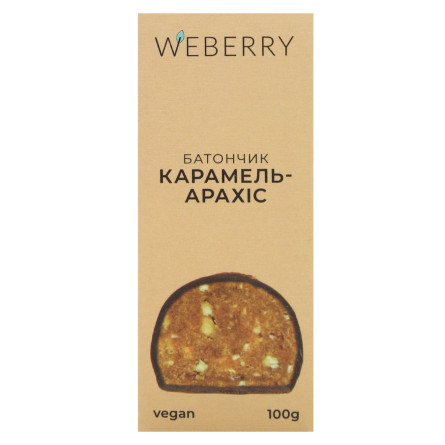 Батончик WeBerry карамельно-арахисовый 100г slide 2