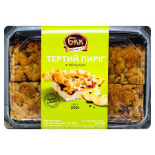 Пиріг БКК пісочний тертий з яблуком 250г mini slide 1