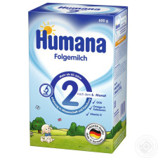 Суміш молочна Хумана 2 суха дитяча з 6 до 12 місяців 600г Німеччина mini slide 2