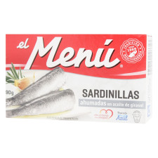 Сардини El Menu копчені в соняшниковій олії 90г mini slide 1