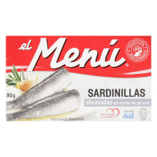 Сардини El Menu копчені в соняшниковій олії 90г mini slide 2