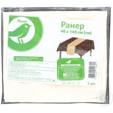 Ранер Ашан з мікрофібри коричневий 40х40см mini slide 1