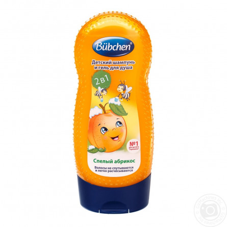 Шампунь і гель для тіла Bubchen Kids Абрикос з активними компонентами на рослинній основі 230мл slide 5