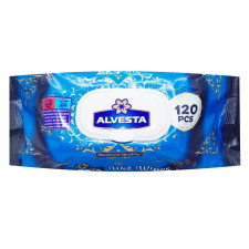 Серветки вологі Alvesta Classic 120шт mini slide 1