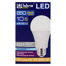 Лампа світлодіодна Iskra 10W E27 A60 mini slide 2