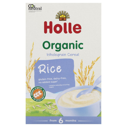 Каша Holle рисовая детская органическая с 4-6 месяцев 250г slide 2
