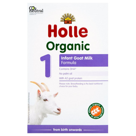 Суміш Holle №1 з козиного молока органічна дитяча з народження 400г slide 2