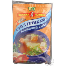 Суп Еко Велика Ложка яловичий з грінками 20г mini slide 1