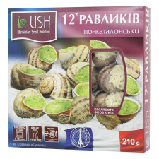 Равлики USH Escargot Gros Gris в соусі по-каталонськи 210г mini slide 1