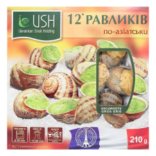 Равлики USH Escargot Gros Gris в соусі по-азіатськи 210г mini slide 3
