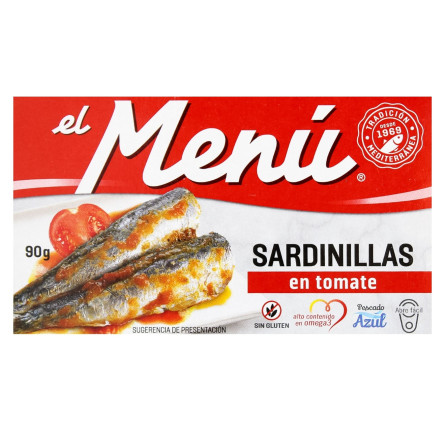 Сардини El Menu Середземноморські в томаті 90г slide 2