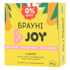 Десерт JOY Брауні з манго 60г mini slide 1