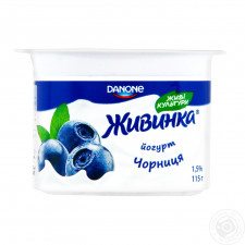 Йогурт Данон Живинка чорниця 1.5% 115г mini slide 2