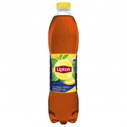 Чай черный холодный Lipton со вкусом лимона 1,5л slide 1