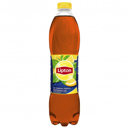 Чай черный холодный Lipton со вкусом лимона 1,5л slide 2