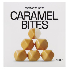 Десерт Space Ice Bites Карамельный глазированный белым шоколадом с карамелью 100г mini slide 2