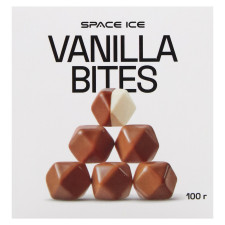 Десерт Space Ice Bites Ванильный глазированный молочным шоколадом 100г mini slide 2