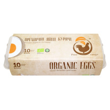 Яйця курячі Organic Chicken коричневі органічні 10шт mini slide 1
