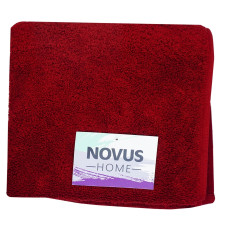 Полотенце Novus Home махровое без бордюра бордовый 50х90см mini slide 1