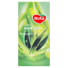Платочки носовые Ruta с ароматом алоэ бумажные трёхслойные 10шт mini slide 1