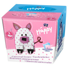 Платочки бумажные Bella Baby Happy универсальные двухслойные 80шт mini slide 1