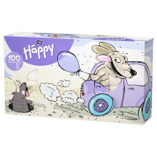 Хустинки Bella Baby Happy паперові двошарові універсальні 100шт mini slide 1