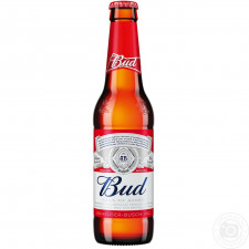 Пиво Bud світле 5% 0,33л скло mini slide 2