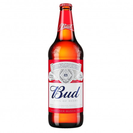 Пиво Bud світле 5% 0,75л скло slide 1