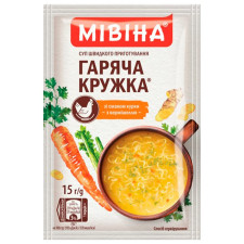 Суп-пюре МІВІНА® Гаряча Кружка суп Курячий з локшиною 15г mini slide 1