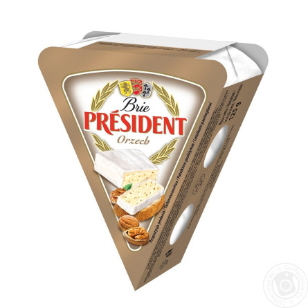 Сыр Президент Бри мягкий с орехами 60% 125г slide 4