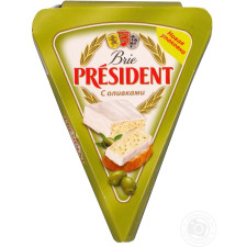 Сир Президент Брі м'який з оливками 60% 125г Польща mini slide 3